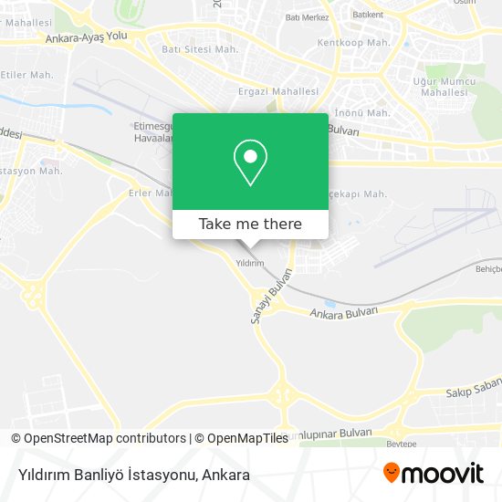 Yıldırım Banliyö İstasyonu map