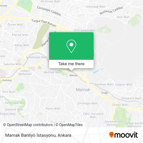 Mamak Banliyö İstasyonu map