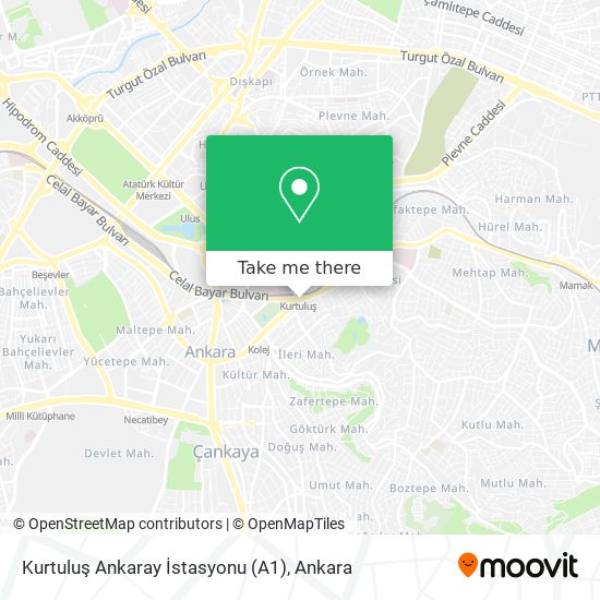 Kurtuluş Ankaray İstasyonu (A1) map
