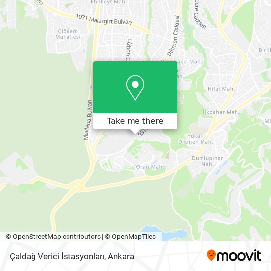 Çaldağ Verici İstasyonları map