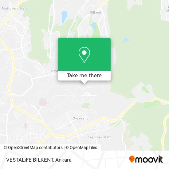 VESTALiFE BILKENT map