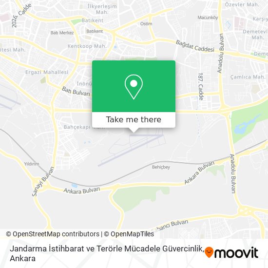 Jandarma İstihbarat ve Terörle Mücadele Güvercinlik map