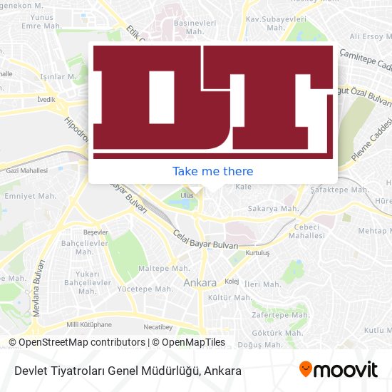 Devlet Tiyatroları Genel Müdürlüğü map