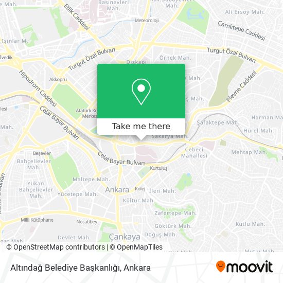 Altındağ Belediye Başkanlığı map