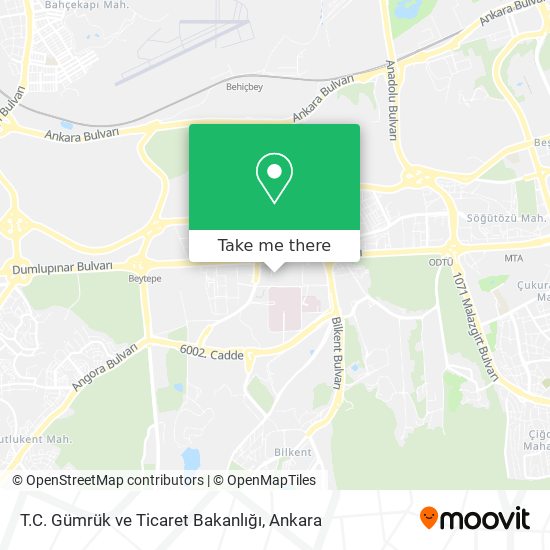 T.C. Gümrük ve Ticaret Bakanlığı map