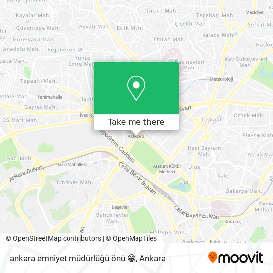 ankara emniyet müdürlüğü önü 😁 map