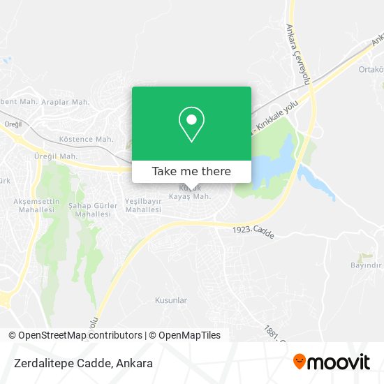 Zerdalitepe Cadde map