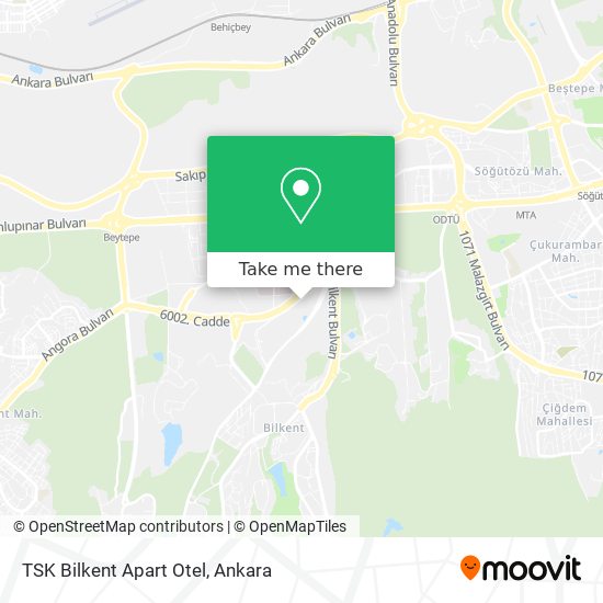 TSK Bilkent Apart Otel map