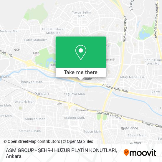 ASM GROUP - ŞEHR-i HUZUR PLATİN KONUTLARI map