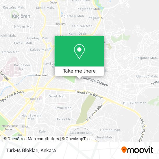 Türk-İş Blokları map