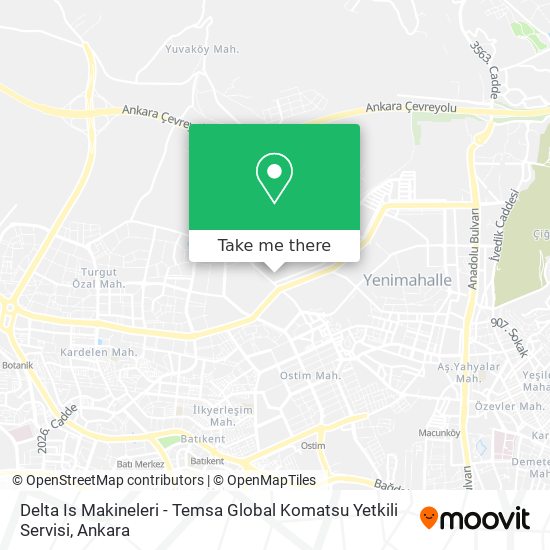 Delta Is Makineleri - Temsa Global Komatsu Yetkili Servisi map