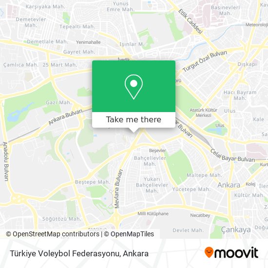 Türkiye Voleybol Federasyonu map