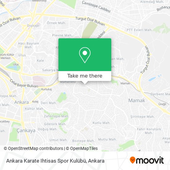 Ankara Karate Ihtisas Spor Kulübü map