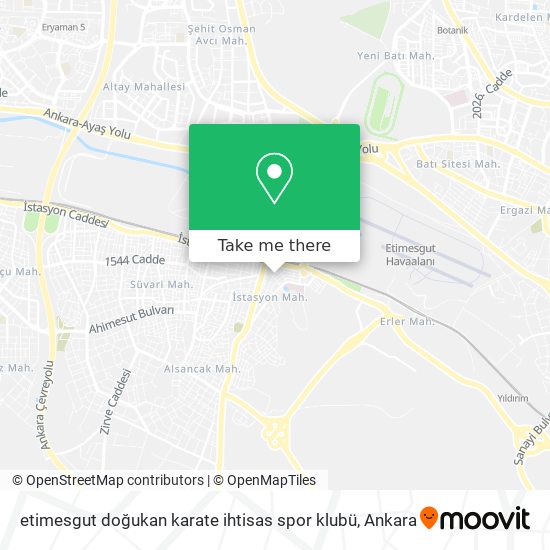 etimesgut doğukan karate ihtisas spor klubü map