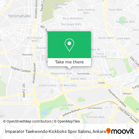 İmparator Taekwondo-Kickboks Spor Salonu map