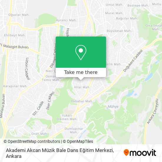 Akademi Akcan Müzik Bale Dans Eğitim Merkezi map