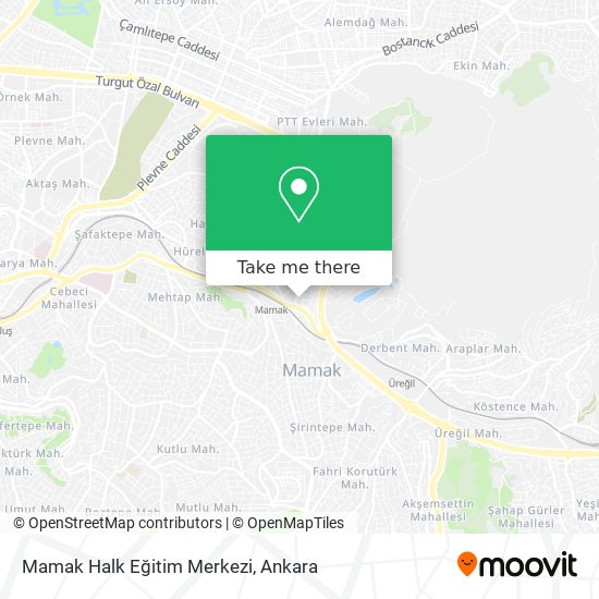 Mamak Halk Eğitim Merkezi map