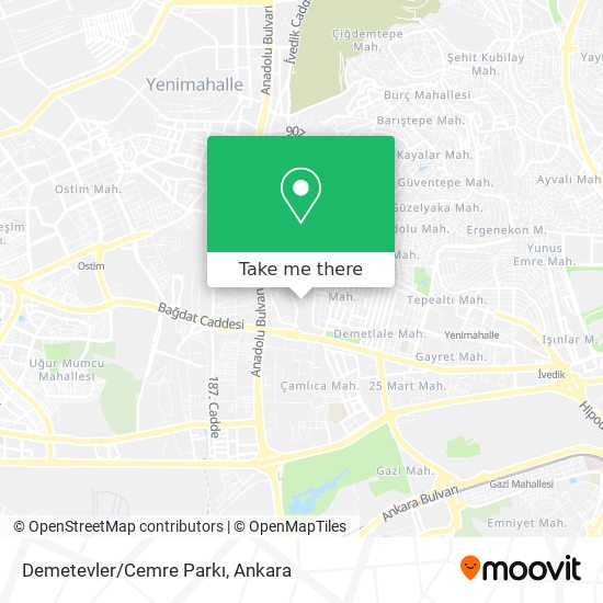 Demetevler/Cemre Parkı map