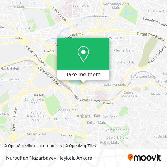 Nursultan Nazarbayev Heykeli map