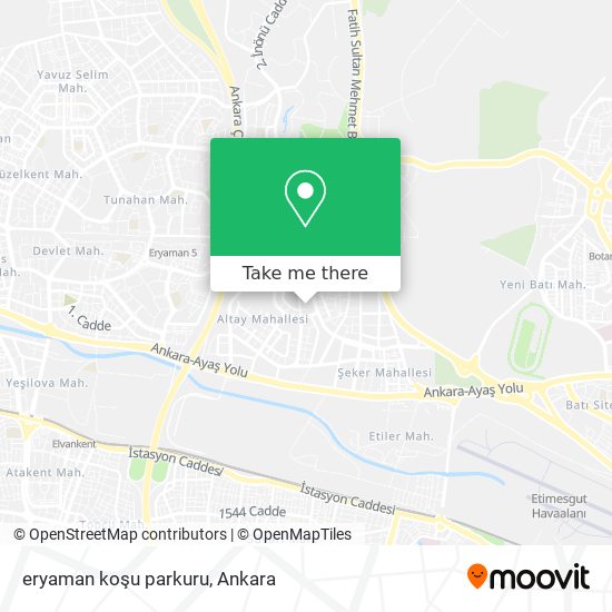 eryaman koşu parkuru map