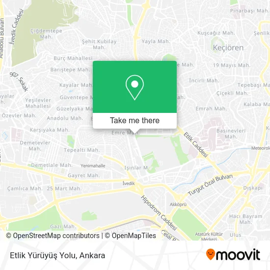 Etlik Yürüyüş Yolu map