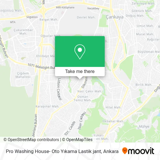 Pro Washing House- Oto Yıkama Lastik jant map