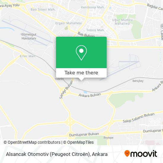 Alsancak Otomotiv (Peugeot Citroën) map
