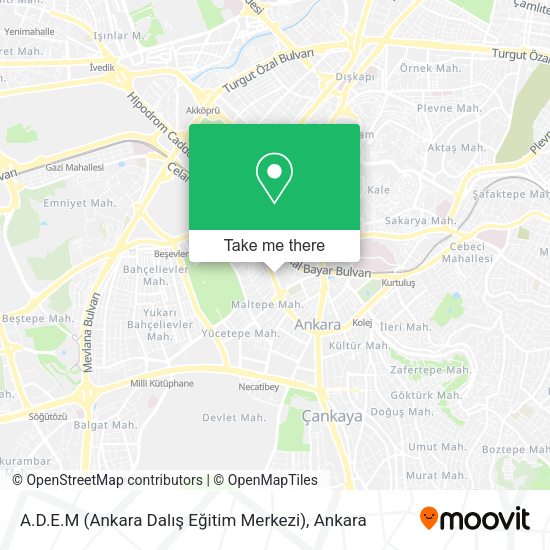 A.D.E.M (Ankara Dalış Eğitim Merkezi) map