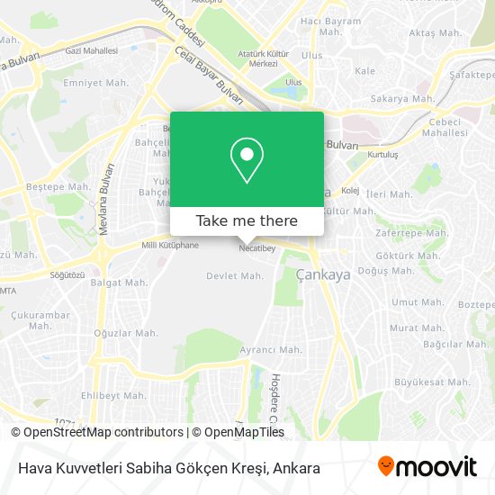Hava Kuvvetleri Sabiha Gökçen Kreşi map