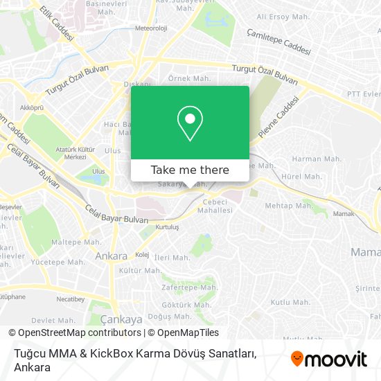 Tuğcu MMA & KickBox Karma Dövüş Sanatları map