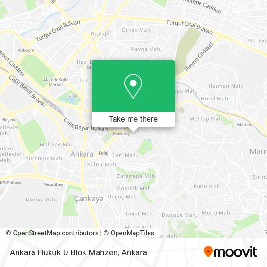 Ankara Hukuk D Blok Mahzen map