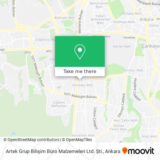 Artek Grup Bilişim Büro Malzemeleri Ltd. Şti. map