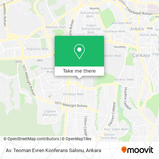 Av. Teoman Evren Konferans Salonu map