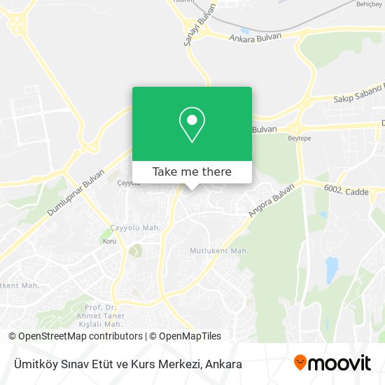 Ümitköy Sınav Etüt ve Kurs Merkezi map