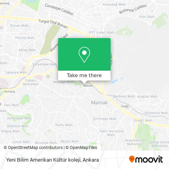 Yeni Bilim Amerikan Kültür koleji map