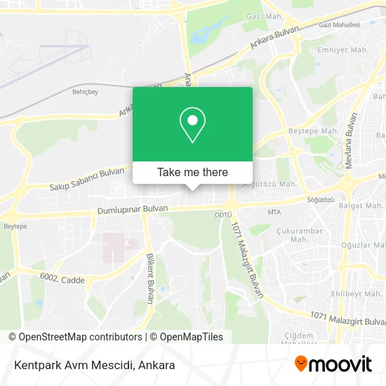 Kentpark Avm Mescidi map