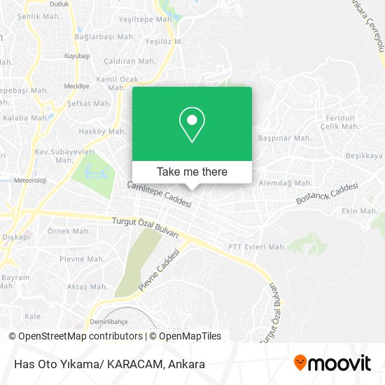 Has Oto Yıkama/ KARACAM map