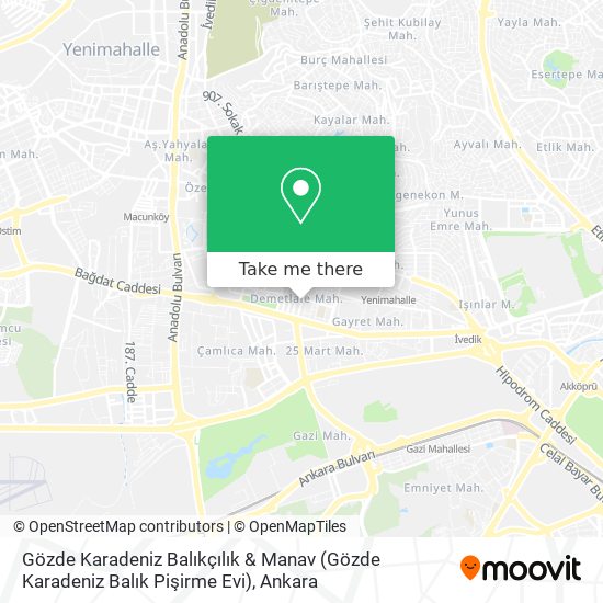 Gözde Karadeniz Balıkçılık & Manav (Gözde Karadeniz Balık Pişirme Evi) map