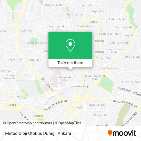 Meteoroloji Otobus Duragi map
