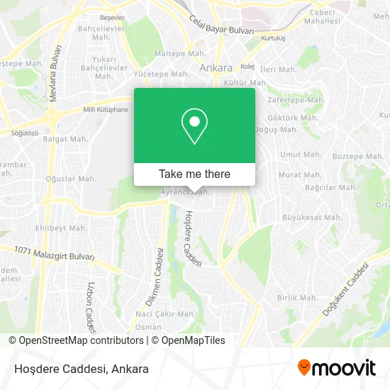 Hoşdere Caddesi map