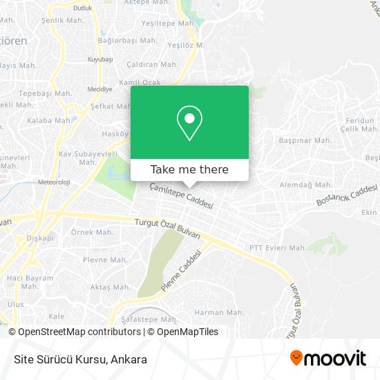 Site Sürücü Kursu map