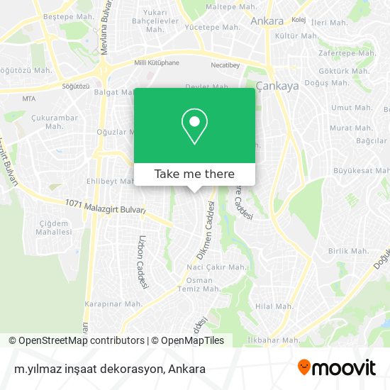 m.yılmaz inşaat dekorasyon map