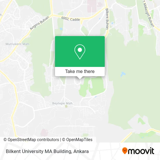Bilkent University MA Building map