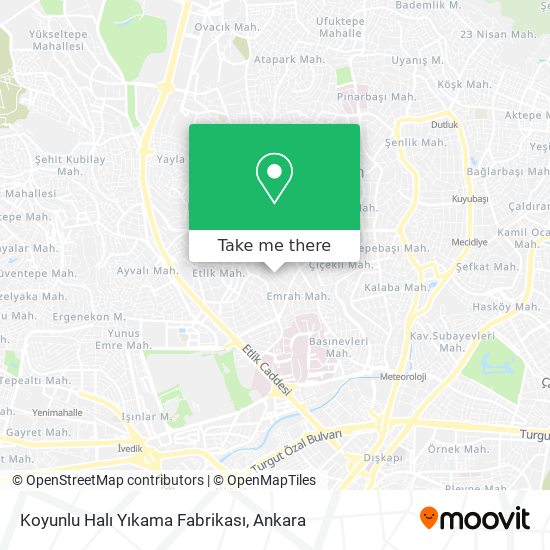 Koyunlu Halı Yıkama Fabrikası map