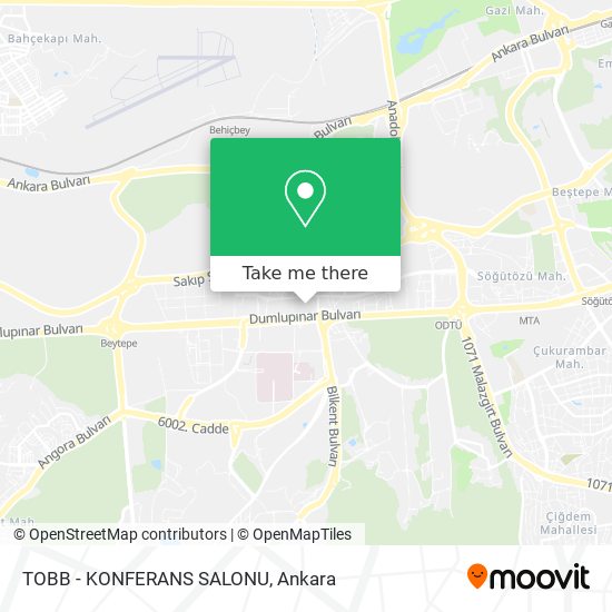 TOBB - KONFERANS SALONU map