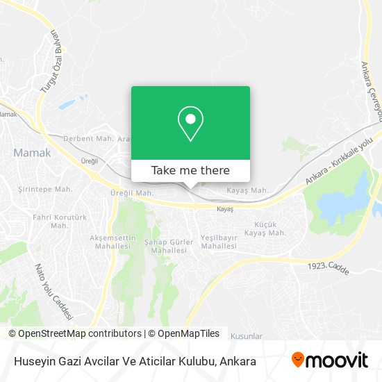 Huseyin Gazi Avcilar Ve Aticilar Kulubu map
