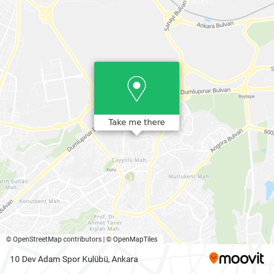 10 Dev Adam Spor Kulübü map