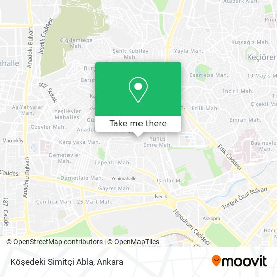 Köşedeki Simitçi Abla map