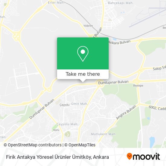 Firik Antakya Yöresel Ürünler Ümitköy map