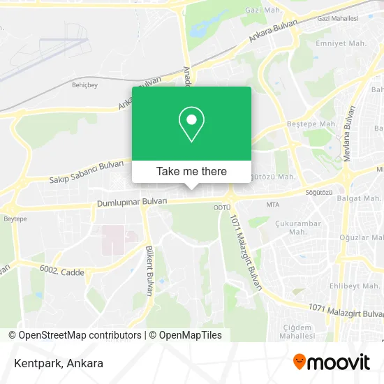 Kentpark map